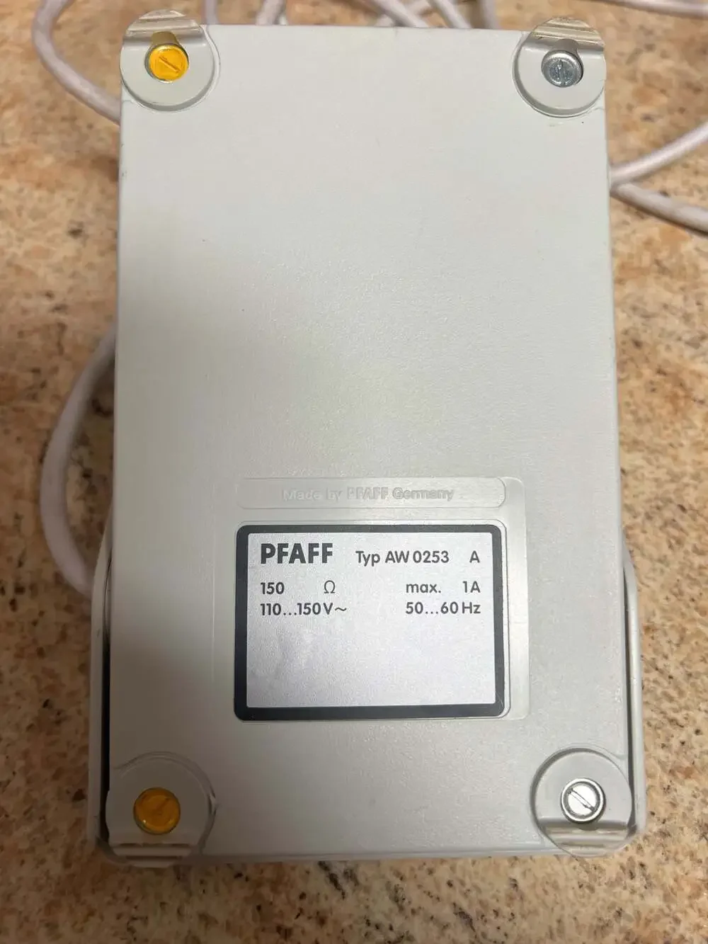 Pfaff Sewing Machine Foot Pedal Control Type AW 0253